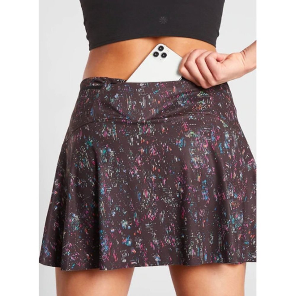 ATHLETA Match Point Printed tennis skirt  golf Skort  pickleball    sz XS